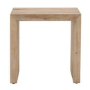 Natural Pine Wood End Table | Living Essentials Reed