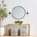 Natural Pine Wood Console Table | Living Essentials Reed