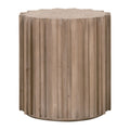 Fluted Pine End Table | Living Essentials Roma