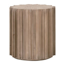 Fluted Pine End Table | Living Essentials Roma
