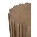 Fluted Pine End Table | Living Essentials Roma