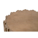 Fluted Pine End Table | Living Essentials Roma