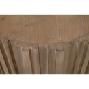 Fluted Pine End Table | Living Essentials Roma