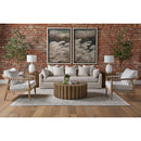 Fluted Pine End Table | Living Essentials Roma