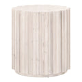 Fluted Pine End Table | Living Essentials Roma