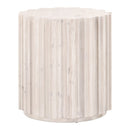 Fluted Pine End Table | Living Essentials Roma