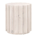 Fluted Pine End Table | Living Essentials Roma