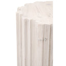 Fluted Pine End Table | Living Essentials Roma