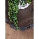 Fluted Pine Accent Table | Living Essentials Roma