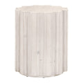 Fluted Pine Accent Table | Living Essentials Roma