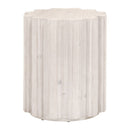 Fluted Pine Accent Table | Living Essentials Roma