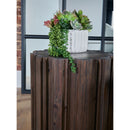Fluted Pine Accent Table | Living Essentials Roma