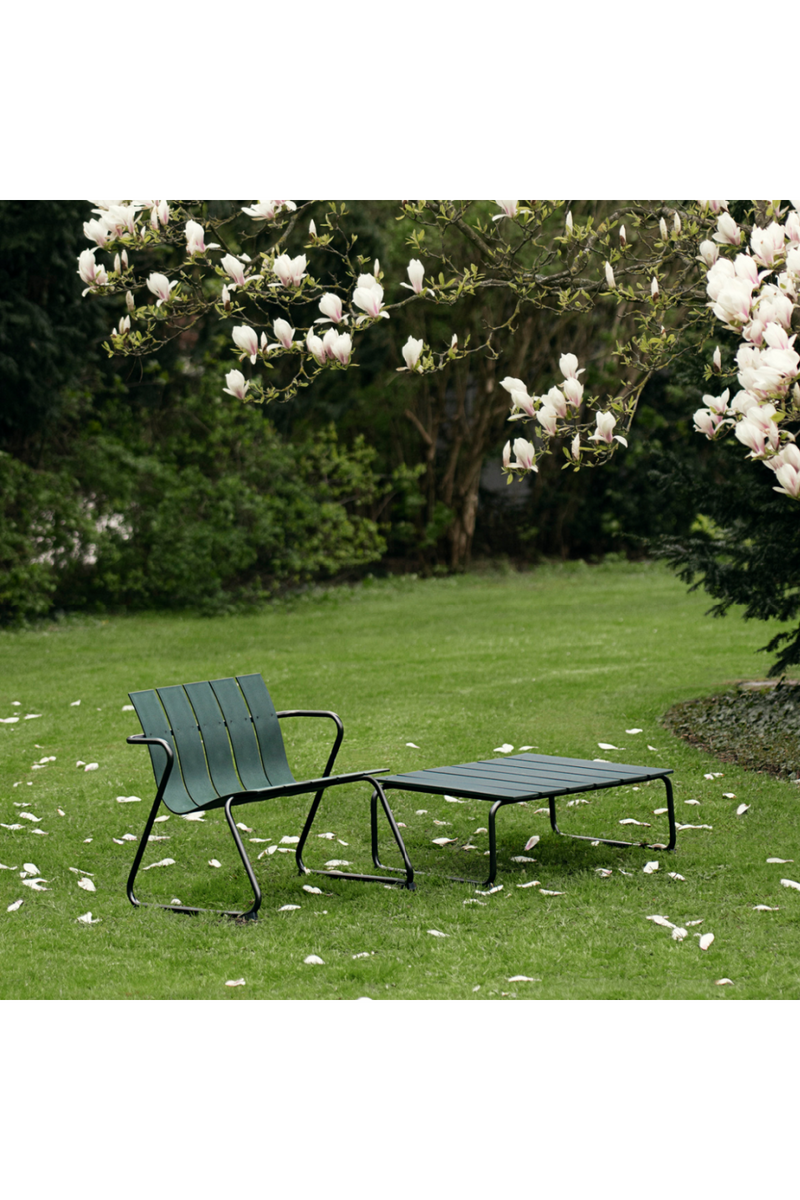 Green Slatted Outdoor Lounge Table | Mater Ocean | Oroatrade.com