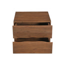 Solid Acacia 2-Drawer Nightstand | Novi Living Watson