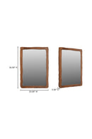 Hospitality furniture - Brown Acacia Wood Mirror - www.oroatrade.com