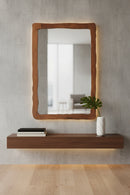 Hospitality furniture - Brown Acacia Wood Mirror - www.oroatrade.com