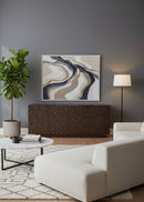 Contract furniture - Geometric-Patterned Acacia 4-Door Sideboard - www.oroatrade.com