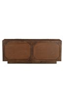 Contract furniture - Geometric-Patterned Acacia 4-Door Sideboard - www.oroatrade.com