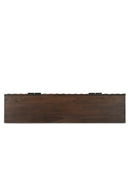 Contract furniture - Geometric-Patterned Acacia 4-Door Sideboard - www.oroatrade.com