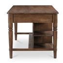 Acacia 3-Drawer Kitchen Island | Novi Living Russet