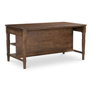 Acacia 3-Drawer Kitchen Island | Novi Living Russet