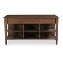 Acacia 3-Drawer Kitchen Island | Novi Living Russet