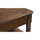 Acacia 3-Drawer Kitchen Island | Novi Living Russet