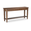 2-Drawer Acacia Console Table | Novi Living Russet