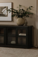 Hospitality furniture - Black 4-Sliding Door Sideboard - www.oroatrade.com