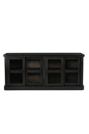 Hospitality furniture - Black 4-Sliding Door Sideboard - www.oroatrade.com