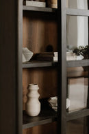 Hospitality furniture - Black Sliding-Door Tall Cabinet - www.oroatrade.com