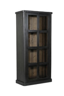 Hospitality furniture - Black Sliding-Door Tall Cabinet - www.oroatrade.com