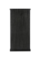 Hospitality furniture - Black Sliding-Door Tall Cabinet - www.oroatrade.com