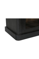 Hospitality furniture - Black Sliding-Door Tall Cabinet - www.oroatrade.com