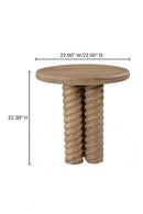 Contract furniture - Oak Turned-Leg Side Table - www.oroatrade.com