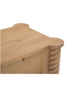 Contract furniture - Oak Turned-Leg 2-Drawer Nightstand - www.oroatrade.com