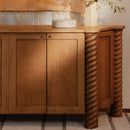 Oak Turned-Leg 4-Door Sideboard | Novi Living Treccia