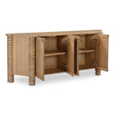 Oak Turned-Leg 4-Door Sideboard | Novi Living Treccia