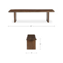 Brown Acacia Wood Dining Bench | Novi Living Lila