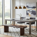 Brown Acacia Wood Dining Bench | Novi Living Lila