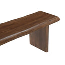 Brown Acacia Wood Dining Bench | Novi Living Lila
