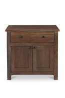 Wooden 2-Door Charging Nightstand | Novi Living Gene | Oroatrade.com