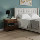 2-Drawer Wooden Charging Nightstand | Novi Living Lottie | Oroa.com