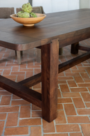 Brown Acacia Wood Dining Table S | Novi Living Wilson | Oroatrade.com