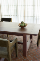 Brown Acacia Wood Dining Table S | Novi Living Wilson | Oroatrade.com