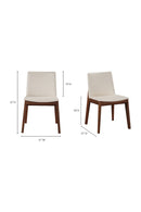 Modern European furniture - American Walnut Framed Dining Chairs (2) - www.oroa.com