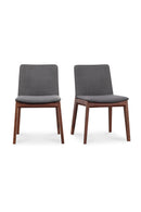 Modern European furniture - American Walnut Framed Dining Chairs (2) - www.oroa.com
