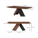 Solid Walnut Dining Table | Novi Living Axio