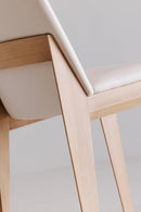 Contract furniture - Oak Framed Padded Dining Chairs (2) - www.oroatrade.com