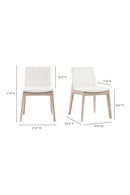Contract furniture - Oak Framed Padded Dining Chairs (2) - www.oroatrade.com